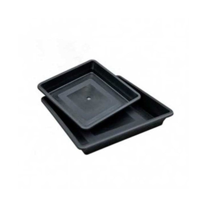 Plato Cuadrado Negro Alber