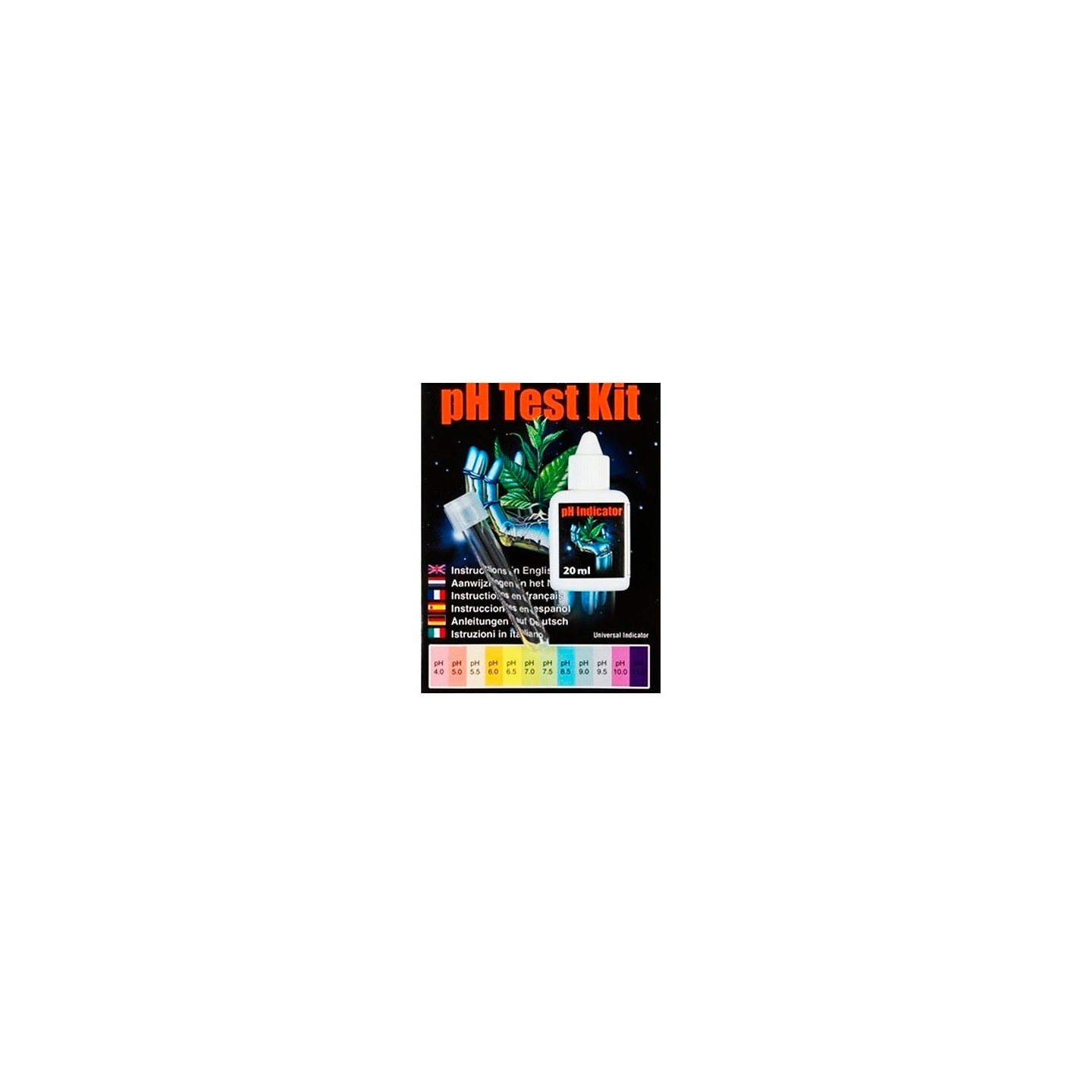 pH Test Kit Liquid 20 ml de Growth Technology