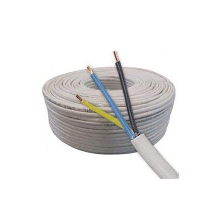 Cable Blanco 3 x 1,5 mm (50 m) de Genericos MP