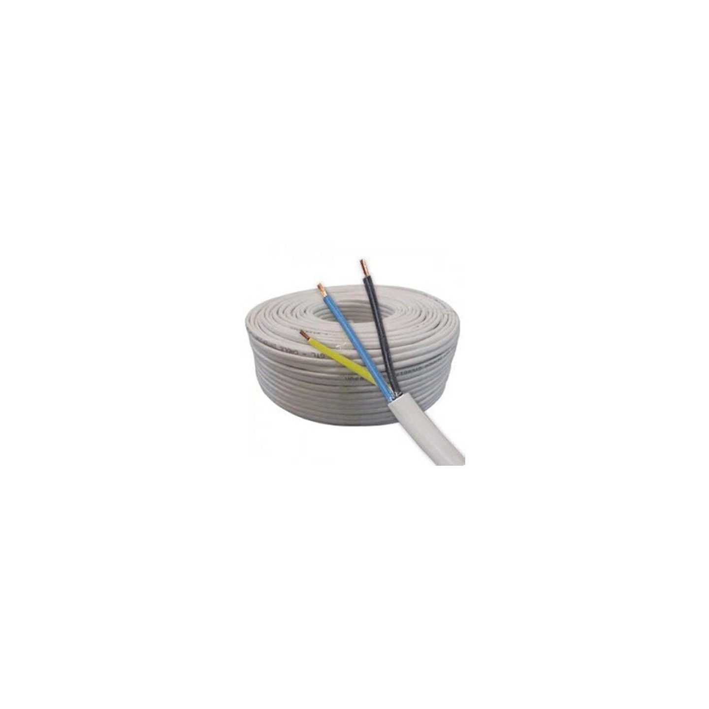 Cable Blanco 3 x 1,5 mm (50 m) de Genericos MP
