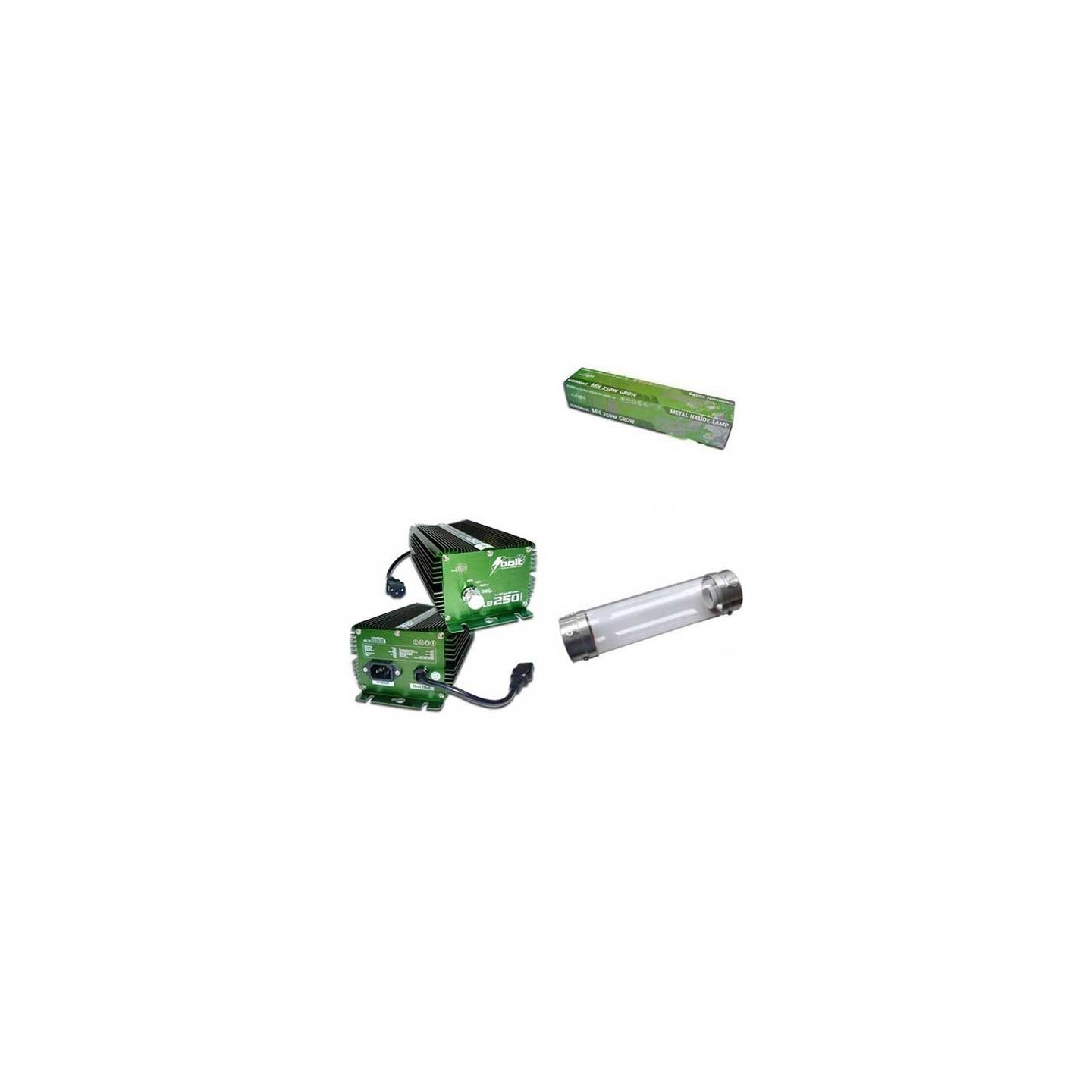 Kit 250 W Bolt + Cooltube 125 mm + Pure Light Mh 250 W Grow