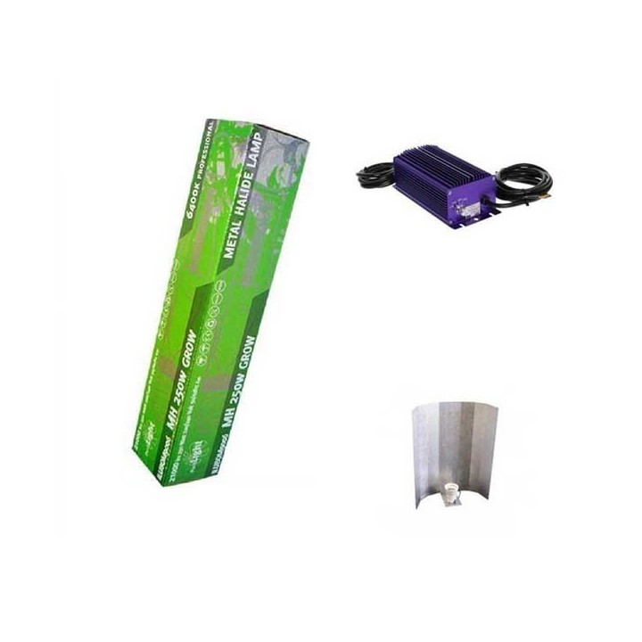 Kit 250 W Lumatek + Reflector Stuco + Pure Light HM 250 W Grow