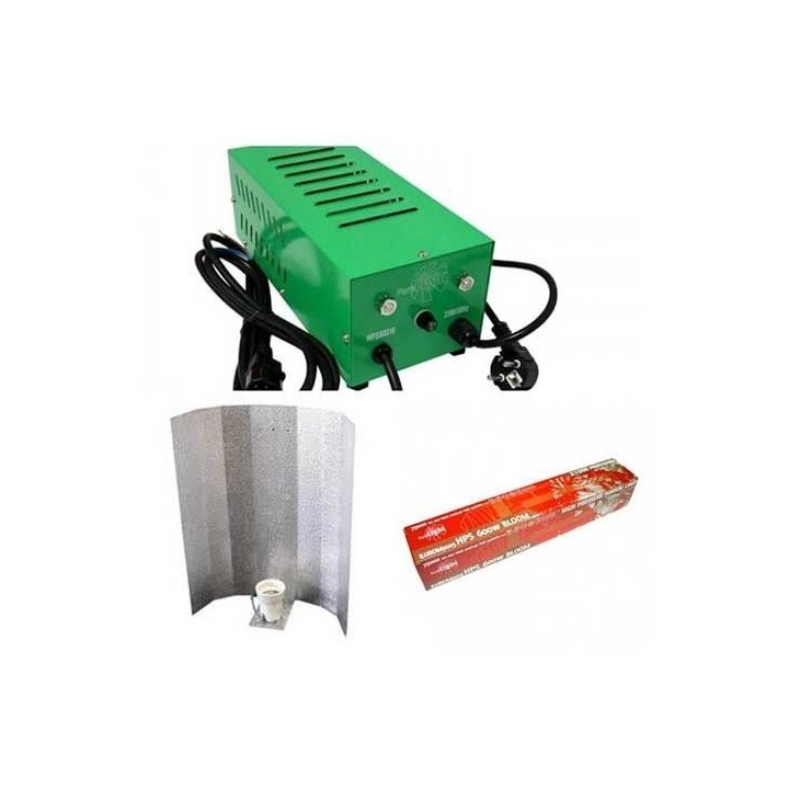 Kit Balastro 600 W Pure Light Plug & Play + Reflector Stuco +