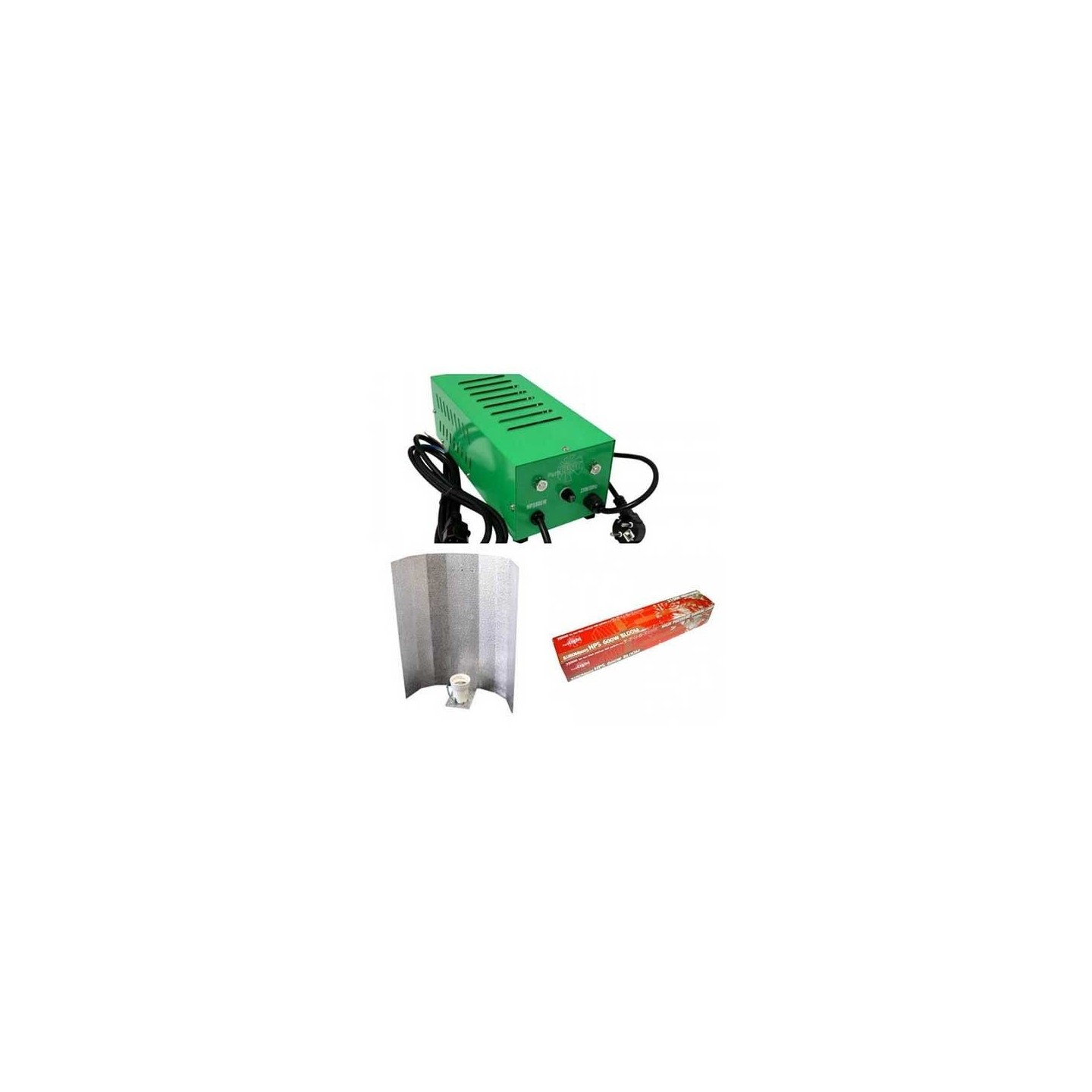 Kit Balastro 600 W Pure Light Plug & Play + Reflector Stuco +