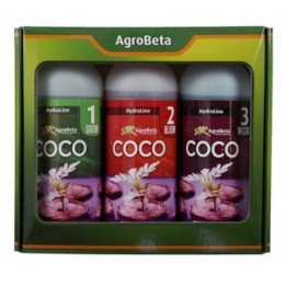 Kit Abonos Coco Hydroline 1 Litro de Agrobeta