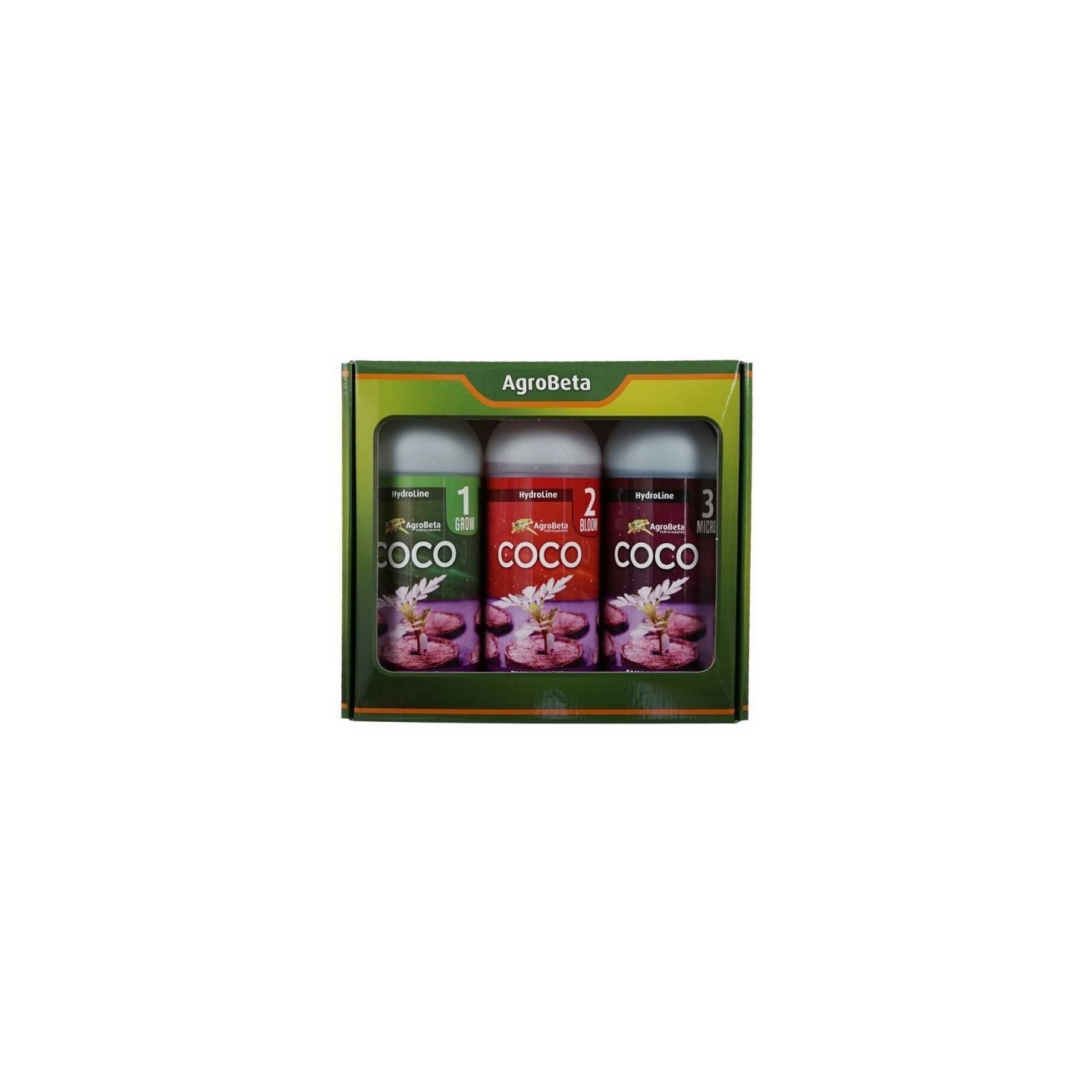 Kit Abonos Coco Hydroline 1 Litro de Agrobeta