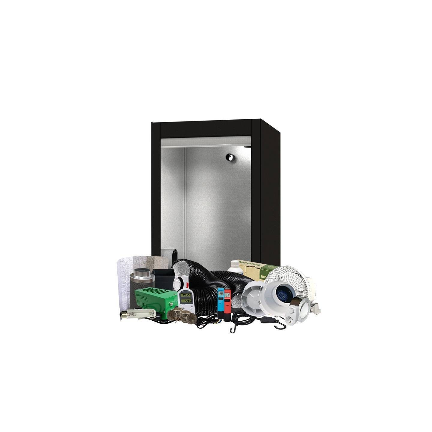 Kit Armario Sodio 600W PREMIUM - 12 Plantas de Genericos MP