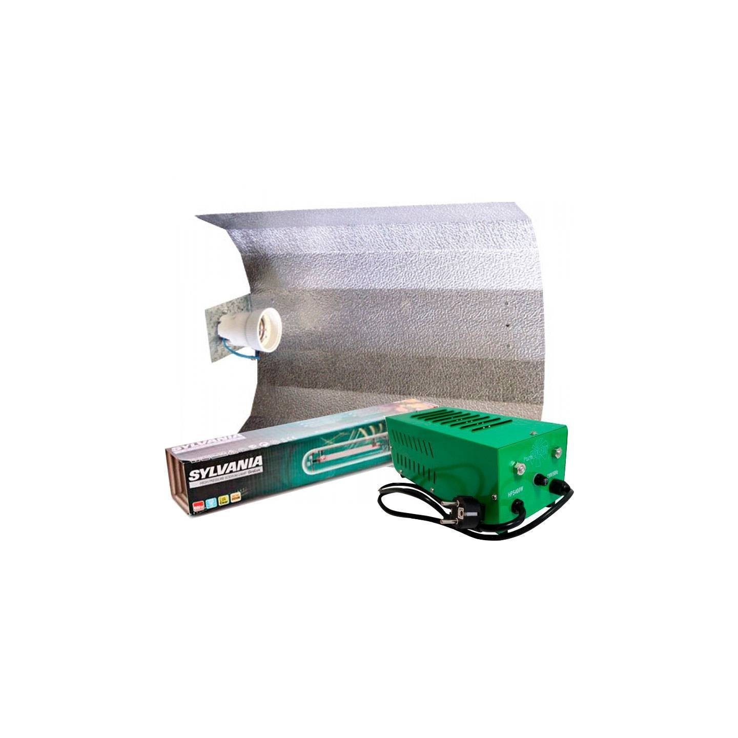 Kit Balastro 400 W Pure Light Plug & Play + Reflector Stuco +