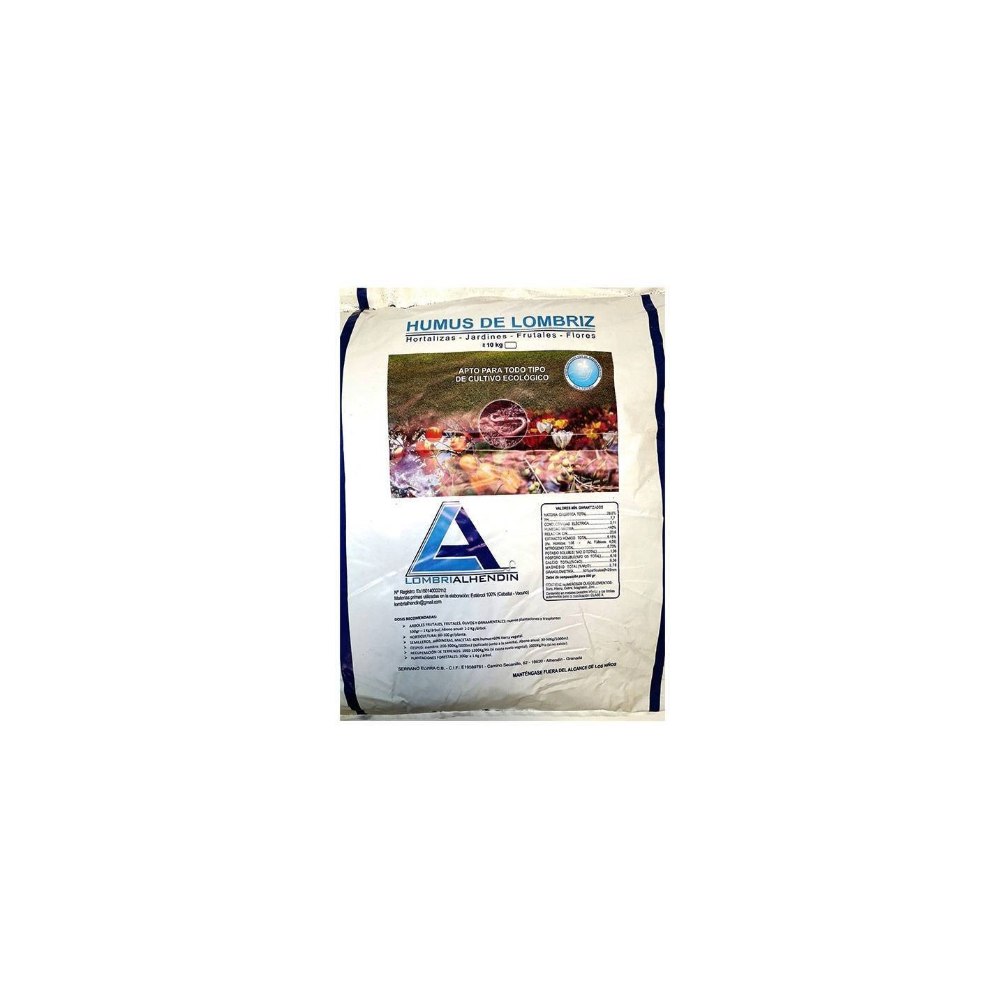 Humus de Lombriz 10KG - Lombrialhendin de Genericos MP