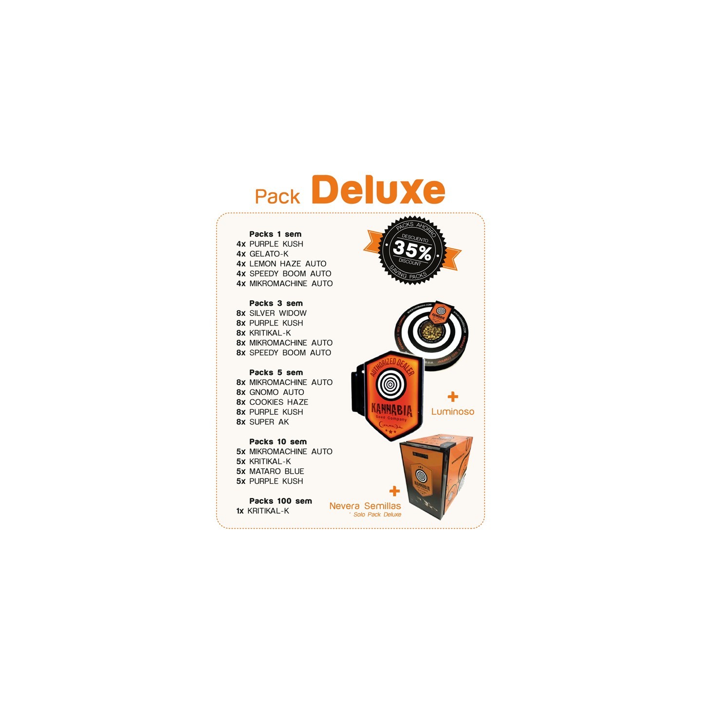 Pack Kannabia Deluxe + Nevera de Kannabia Seeds