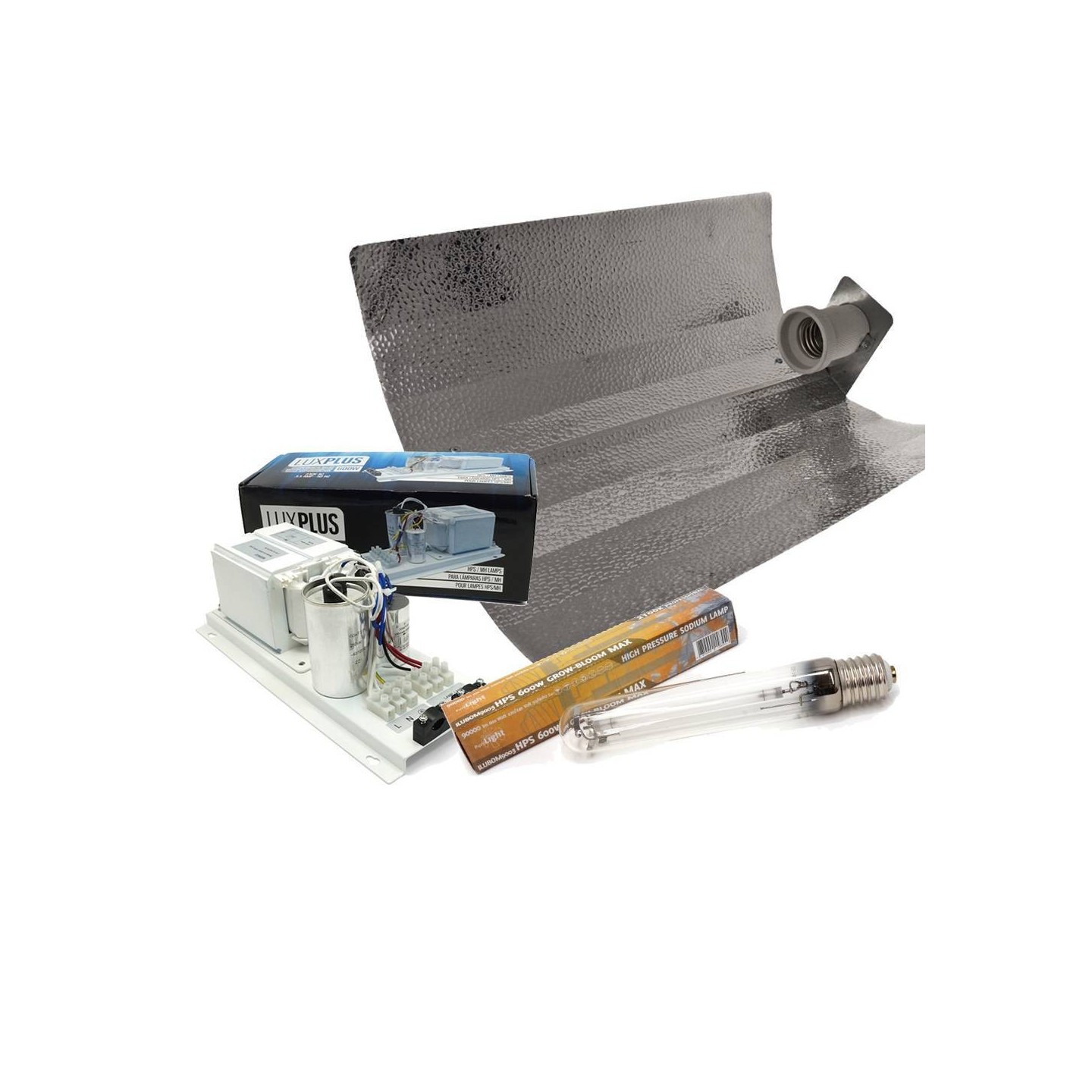KIT LUX 600 + STUCO 48 + SYLVANIA GROWLUX 600 de Genericos MP