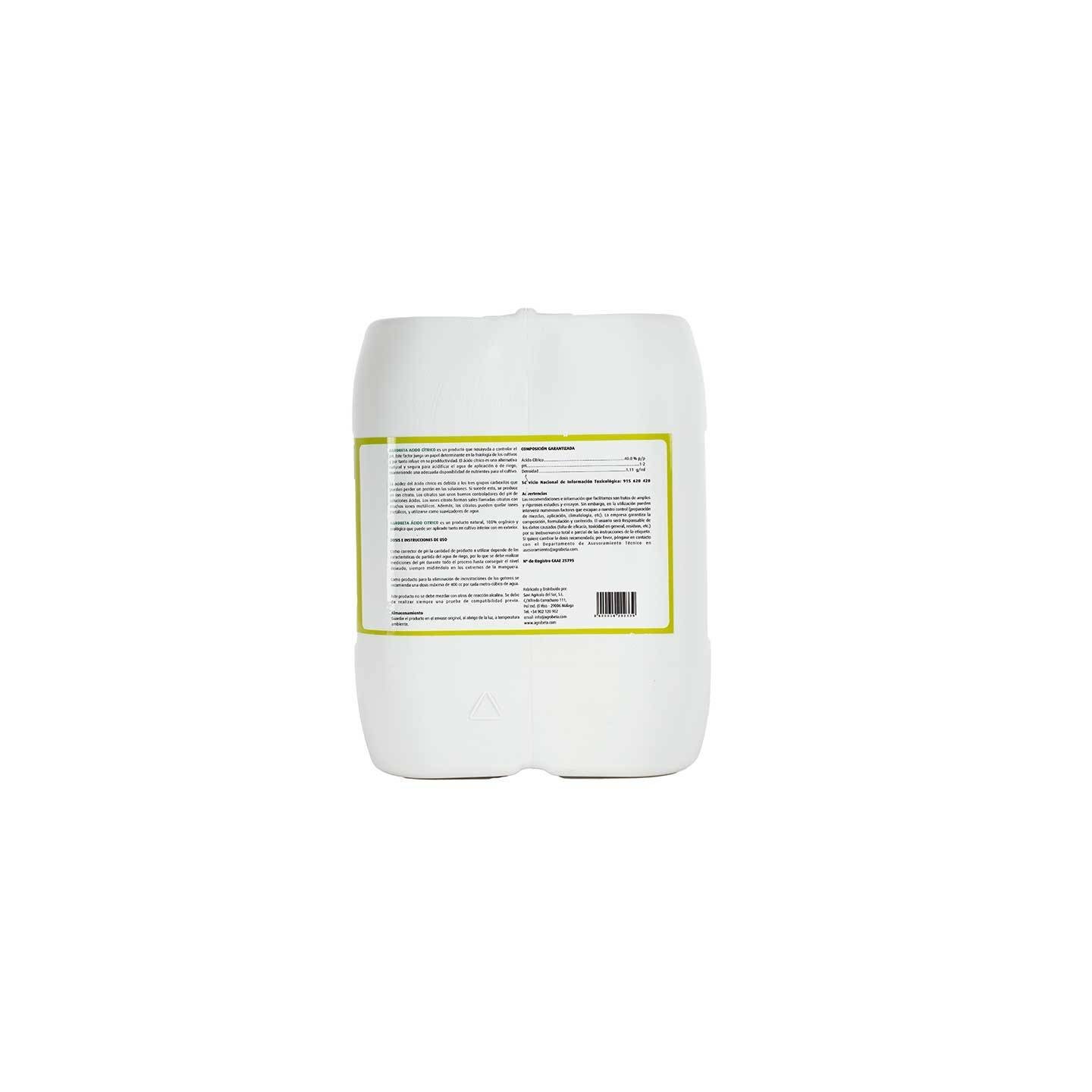 acido cítrico agrobeta composición