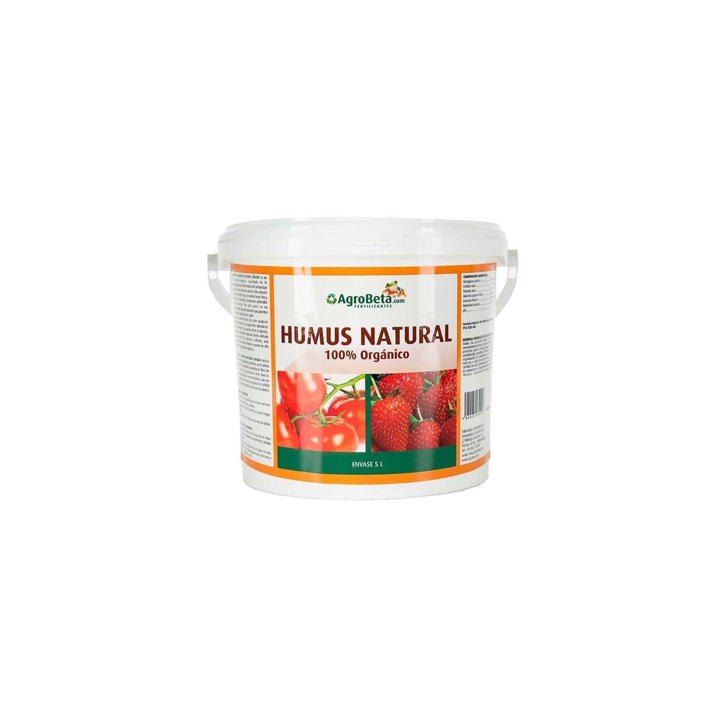 Humus Natural Solido Agrobeta 5L