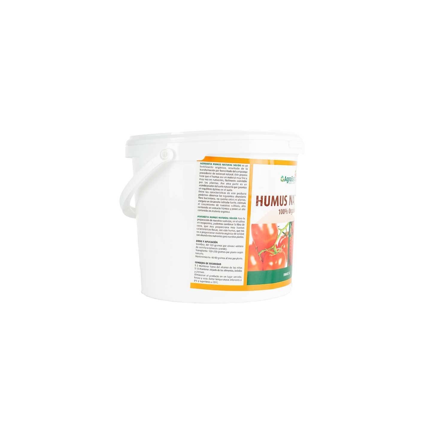 Humus Natural Solido Agrobeta 5L Modo de uso