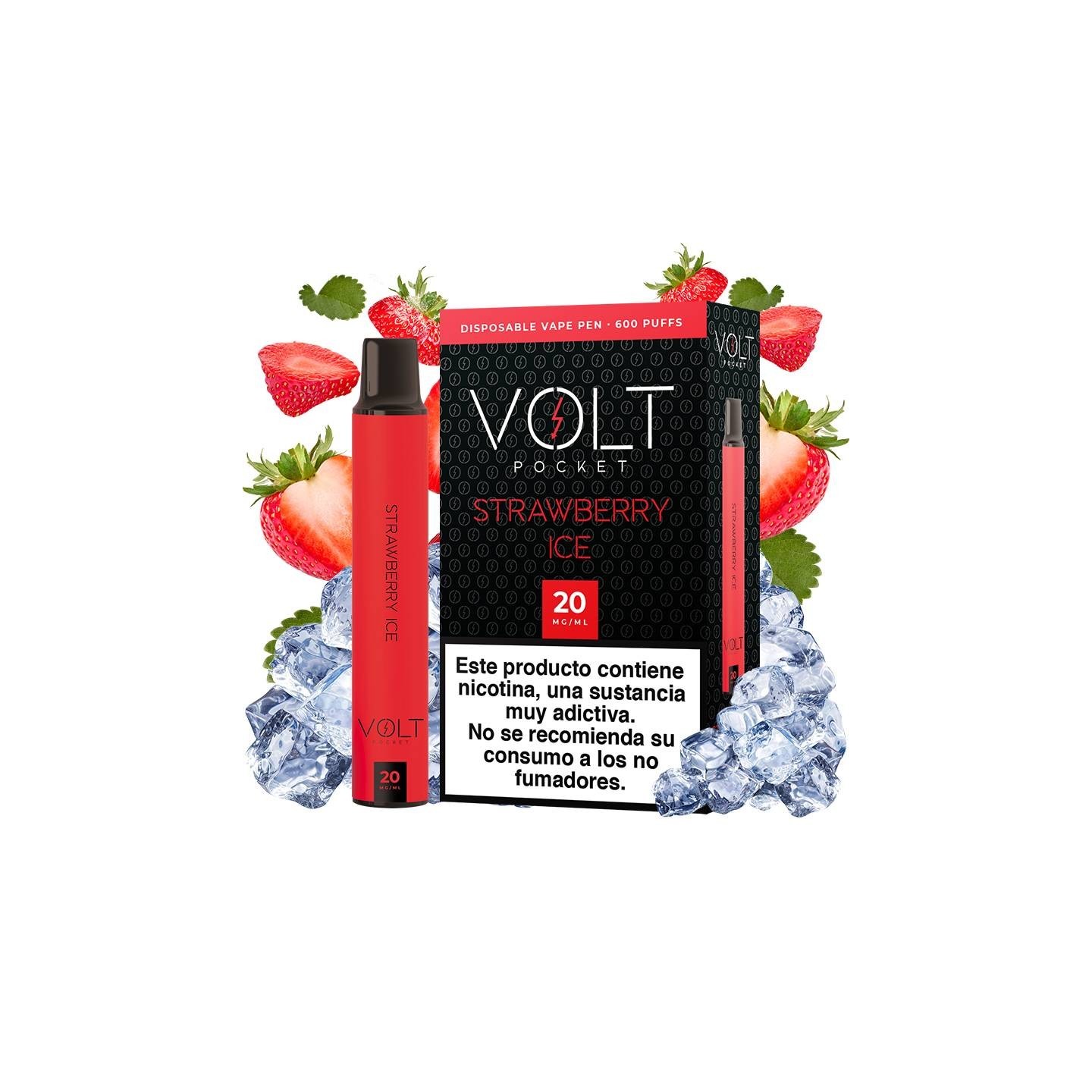 Pod Desechable con nicotina VOLT Pocket sabor fresa