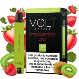 Vaper desechable con nicotina con sabor a kiwi fresa
