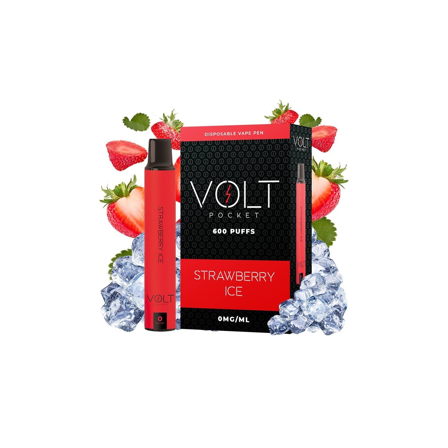 Vaper Desechable con Nicotina sabor Fresa | VOLT POCKET | Matillaplant