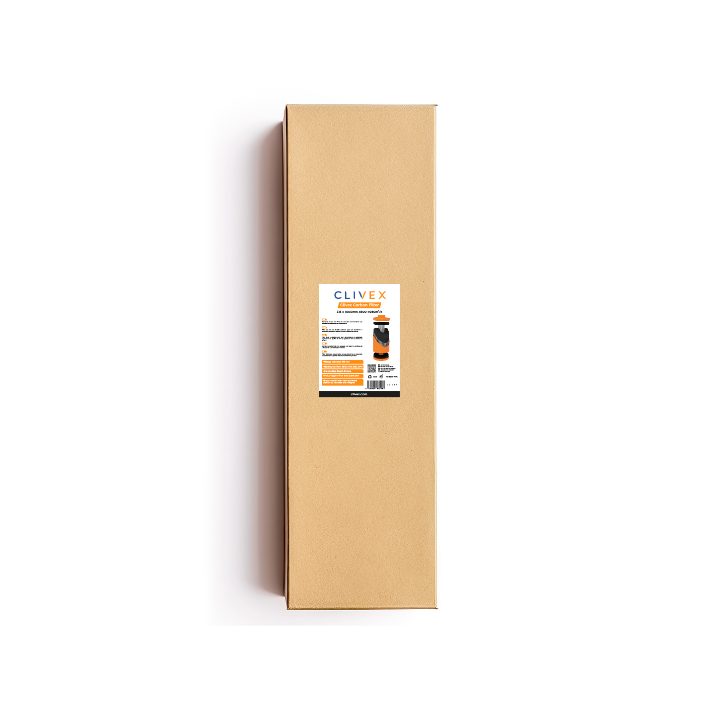 filtro carbon clivex caja