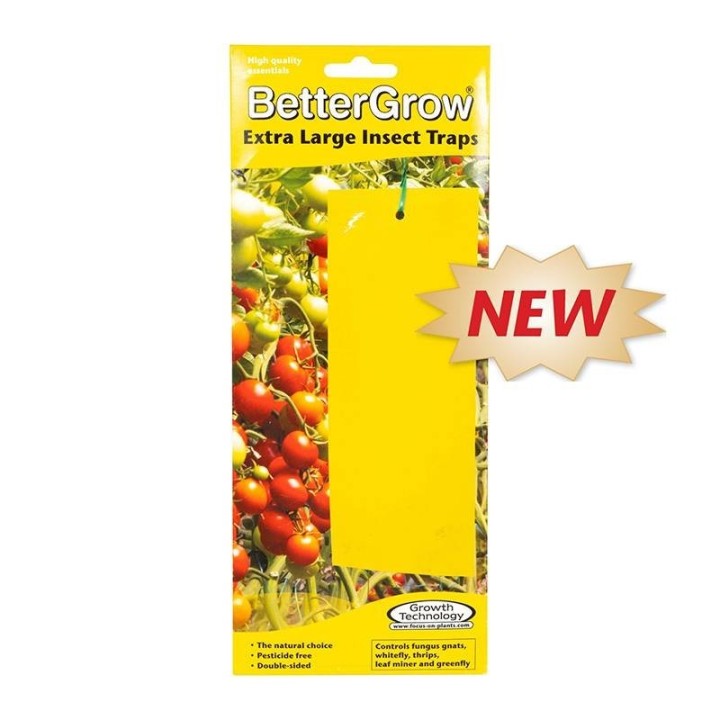 Laminas Amarillas Atrapa-Insectos BETTER GROW (DISEÑO RECTANGULAR) 10 UNDS