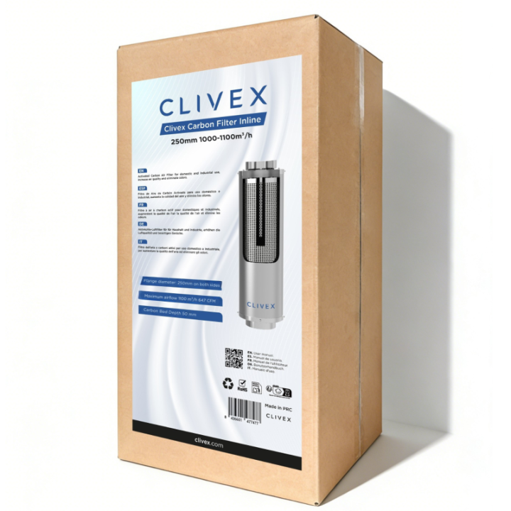 Clivex Filtro de Carbon In-line 250mm