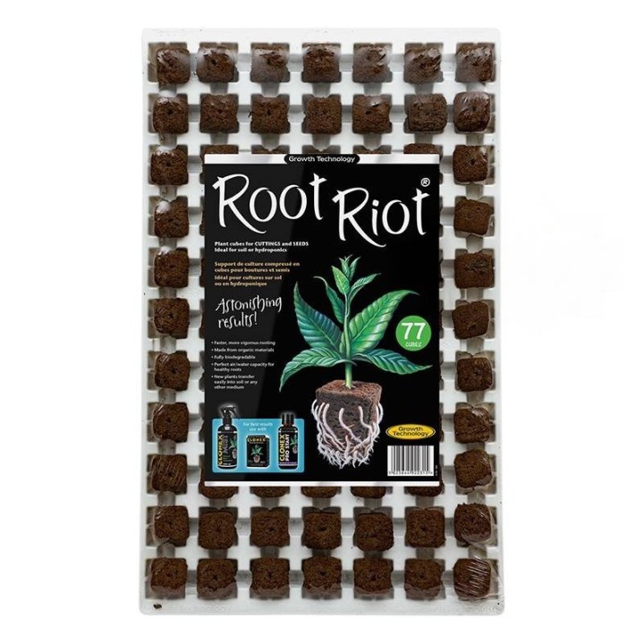 BANDEJA SEMILLERO ROOT RIOT GROWTH TECHNOLOGY - 77 ALVEOLOS ( 54 x 33,6 x 4 CM)
