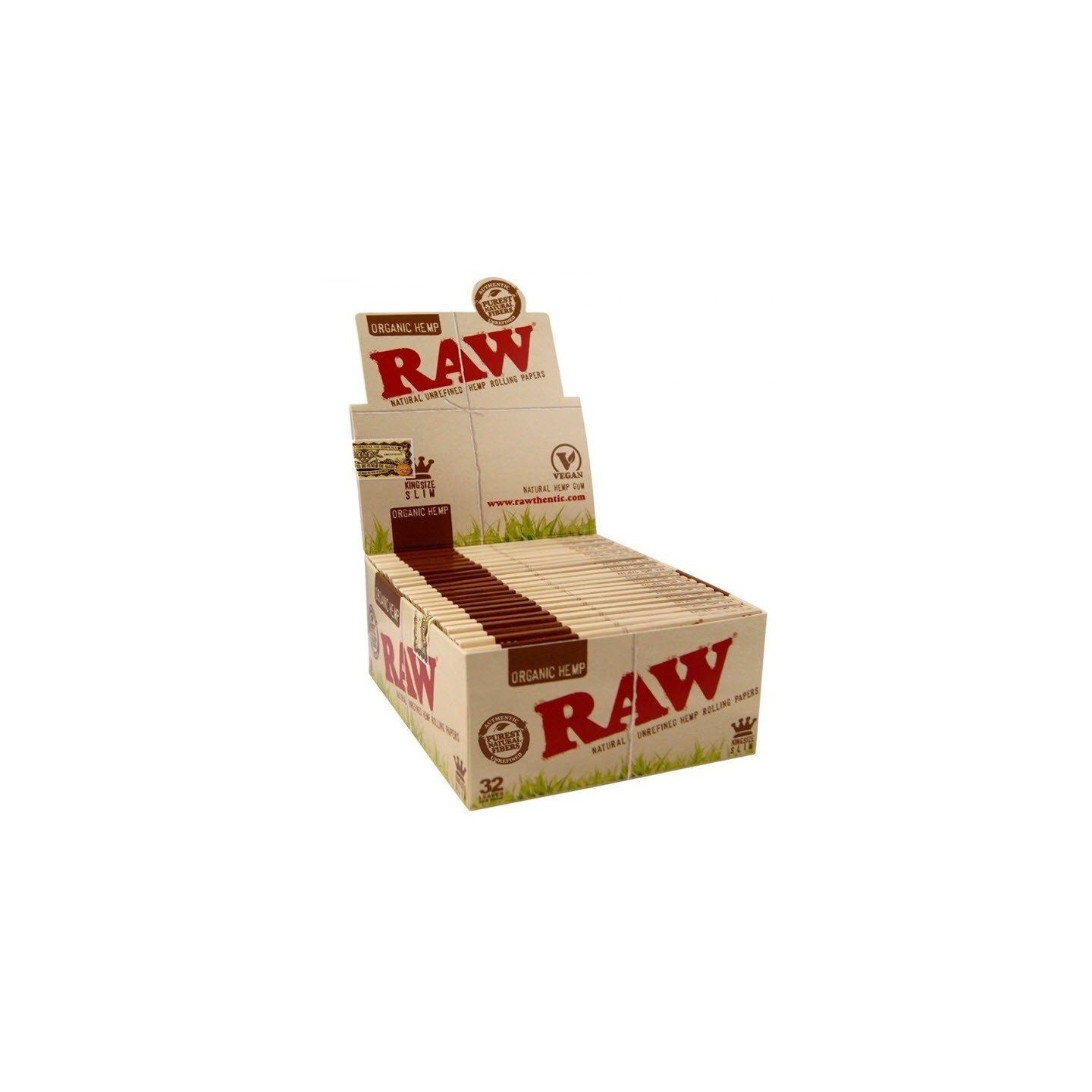 Papel Raw Ks Slim Organic (50 Libritos) de Raw Organic