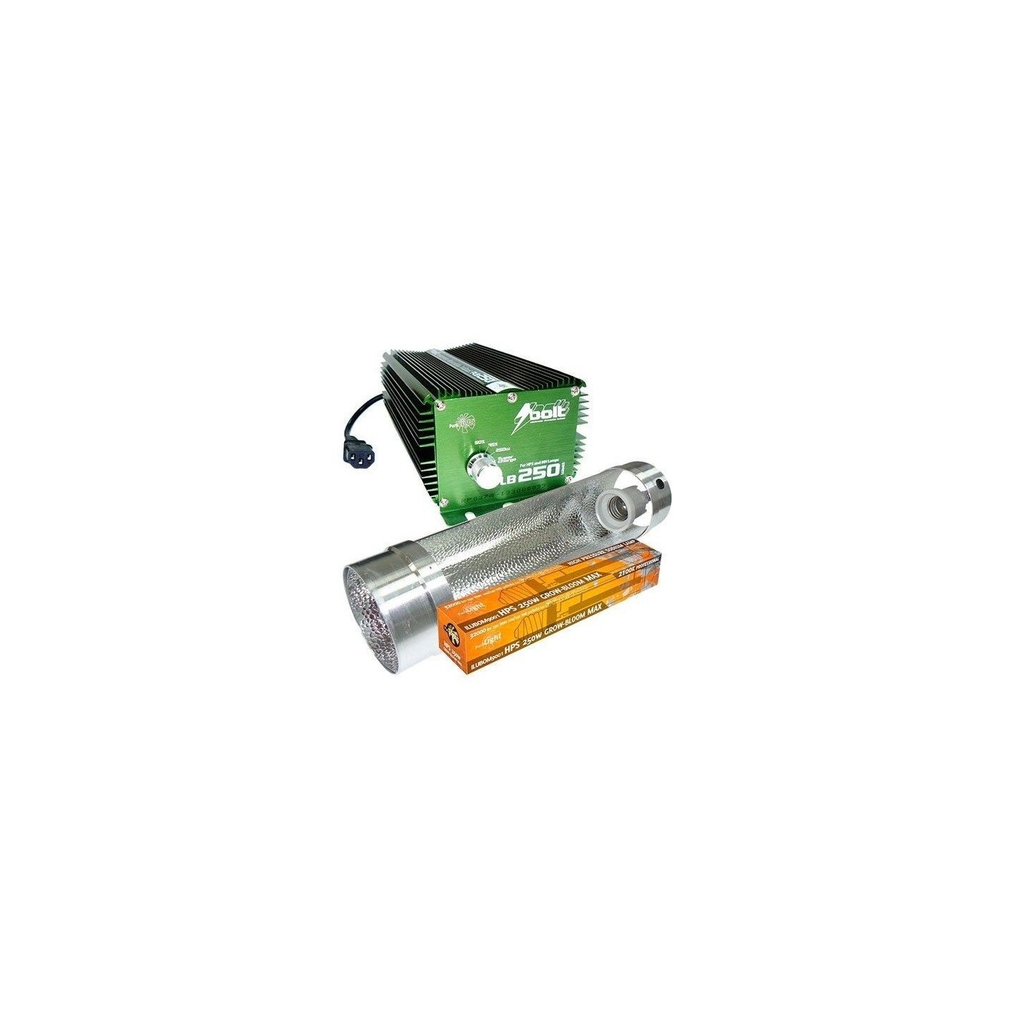 Kit 250 W Bolt + Cooltube 125 mm + Pure Light Hps 250 W