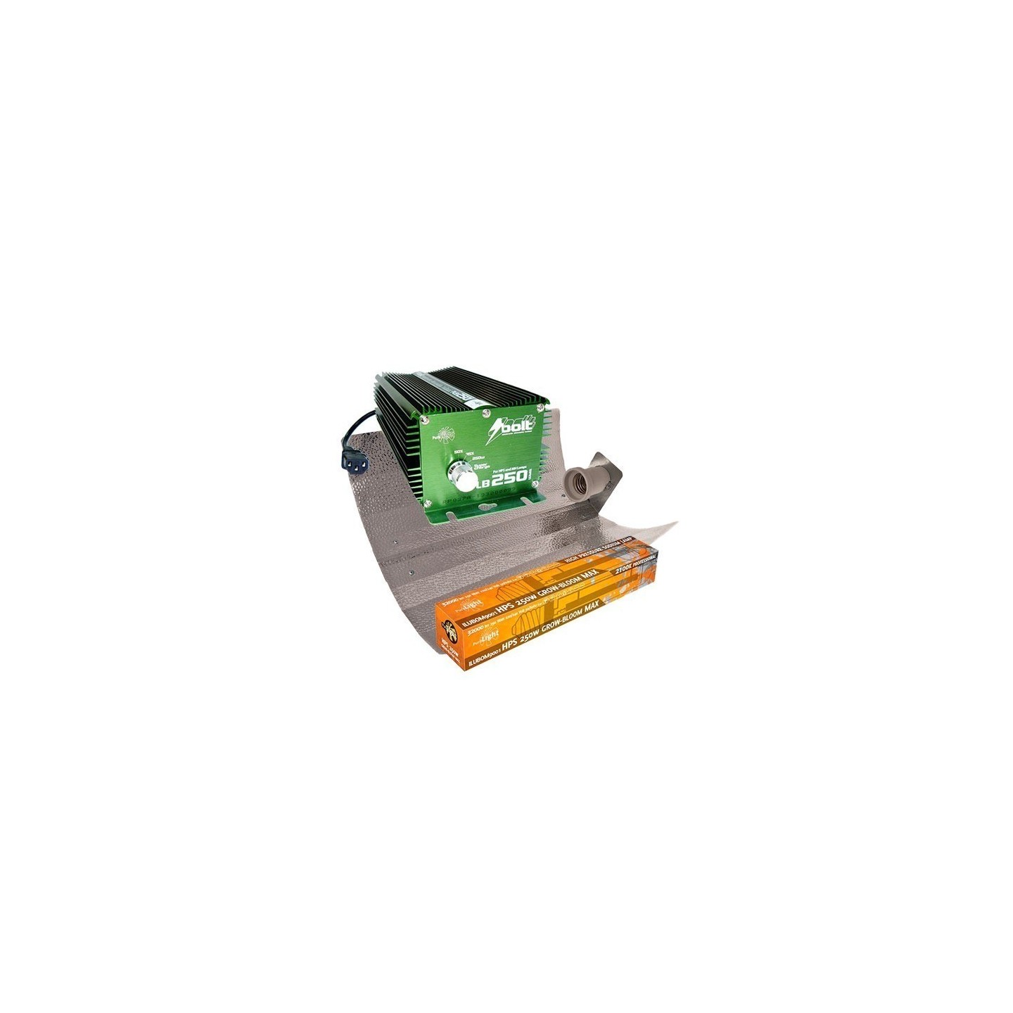 Kit 250 W Bolt + Reflector Stuco + Pure Light Hps 250 W