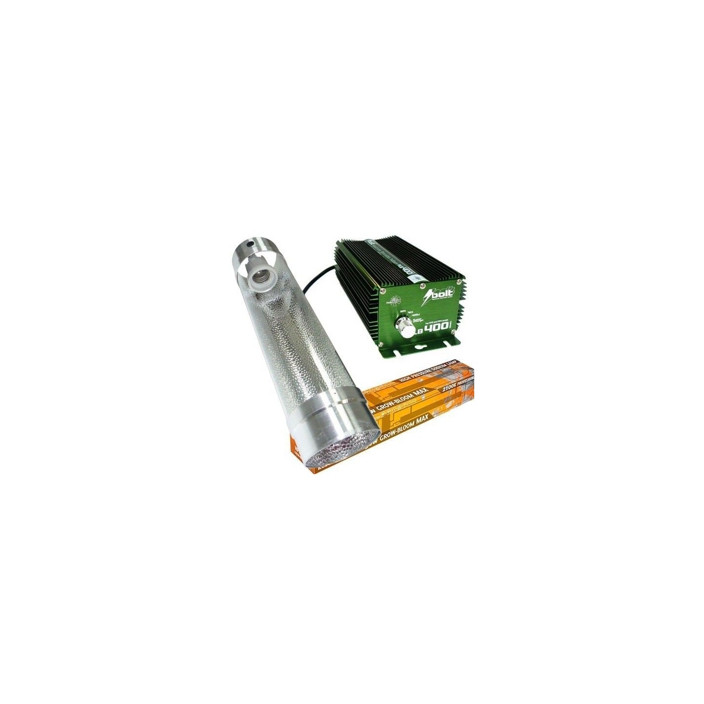 Kit 400 W Bolt + Cooltube 125 mm + Pure Light HPSs 400 W