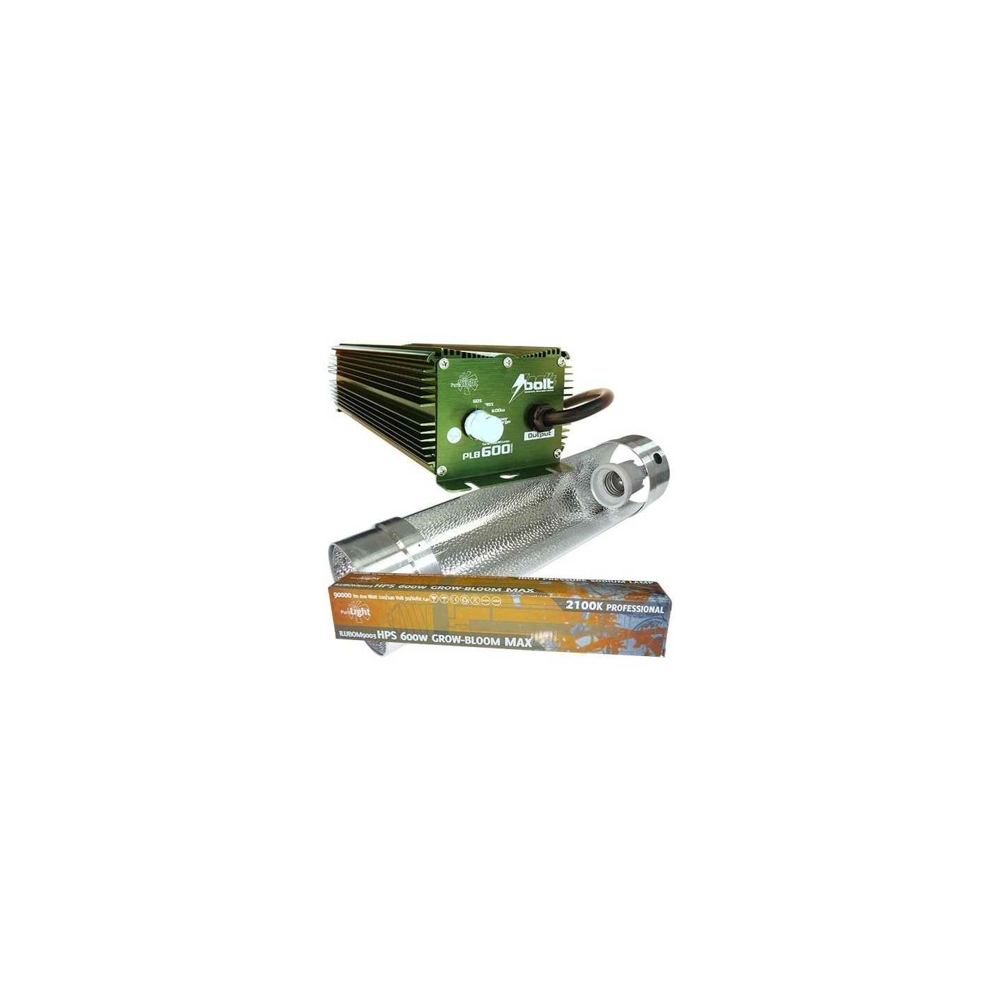 Kit 600 W Bolt + Cooltube 150 mm + Pure Light Hps 600 W